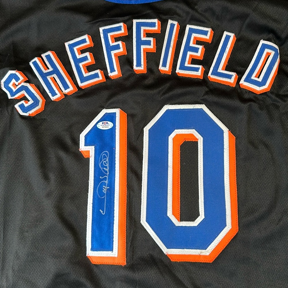 Gary Sheffield Signed New York Mets Jersey- Medium